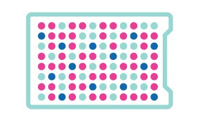 IVD ELISA Assay In vitro diagnostic assay plate with chromogenic detection.