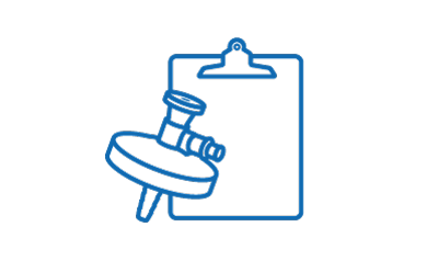 Graphic of a filter and clipboard Graphic of a filter and clipboard