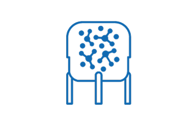 The image shows a simple blue icon that represents a microorganism culture in a petri dish on a stand. The image shows a simple blue icon that represents a microorganism culture in a petri dish on a stand.