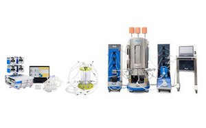 Mobius Family The Mobius® Single-Use Bioreactor family of products can be seen.