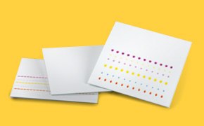 Silica gel TLC plates showing clearly separated colored spots Silica gel TLC plates showing clearly separated colored spots