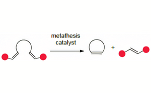 Olefin Metathesis Ring-closing metathesis is an intramolecular reaction of an acyclic diene to form a ring.