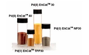 Vials of Pd EnCat™ catalysts for cross-coupling reactions Vials of Pd EnCat™ catalysts for cross-coupling reactions