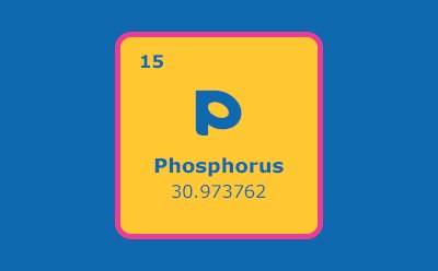 Phosphine Ligands A graphic representation of the chemical element Phosphorus from the periodic table, showing its atomic number ‘15’, and its atomic weight ‘30.973762’.