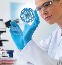 Chemical Solutions to Biological Problems Scientist using chemical biology tools in research lab