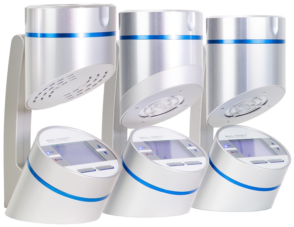 MAS-100 NT® active air samplers 세 개의 능동형 에어 샘플러 MAS-100 NT®