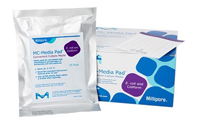 MC-Media Pad® color-coded packaging MC-Media Pad® convenient culture media for quality indicator testing