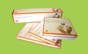 Blotting Papers, Membranes, & FTA Cards Four boxes of Whatman laboratory supplies including Blotting Papers, Membranes, & FTA Cards against a green background. The products feature an orange and white design and descriptive text on their labels.