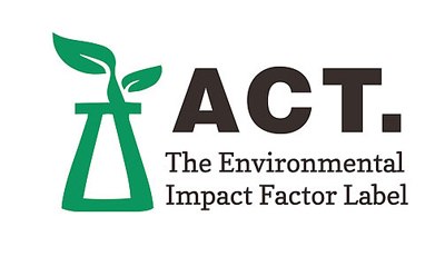 ACT. The Environmental Impact Factor Label Logo for "ACT. The Environmental Impact Factor Label."