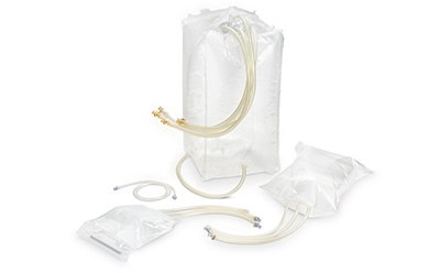 Single-Use Mobius® Essential simple bioprocess bag and tubing assemblies with standard plug-and-play design, and sizes from 1 L - 200 L Single-Use Mobius® Essential simple bioprocess bag and tubing assemblies