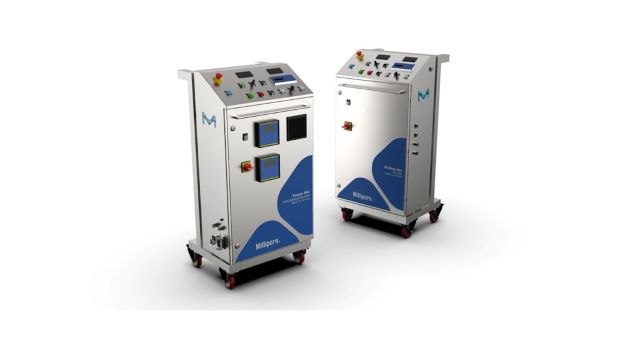 Mobius® Mixers Ready to Connect Control Box Mobius® 혼합기는 지역적 또는 원격으로 모니터링 및 제어할 수 있습니다.