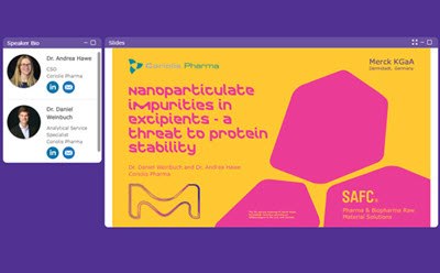 <p>Nanoparticulate Impurities in Excipients - A Threat to Protein Stability</p>
 Nanoparticulate Impurities in Excipients - A Threat to Protein Stability