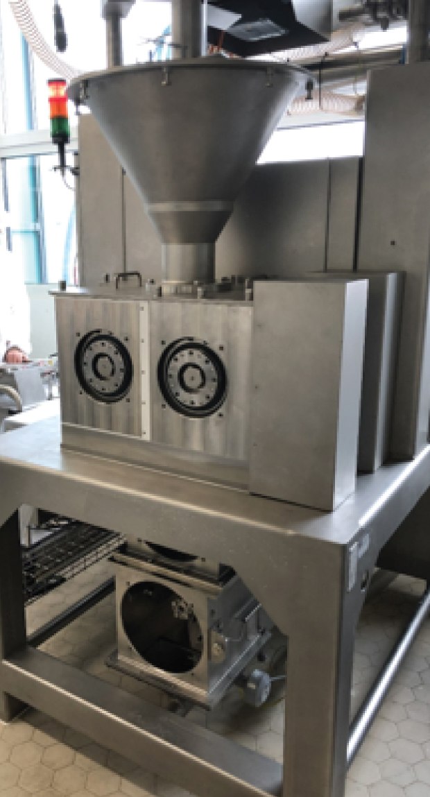 Tablet manufacturing by dry granulation Roller compaction (also referred to as roll compaction) is a common dry granulation technology which is especially well-suited for heat- and moisture-sensitive actives.