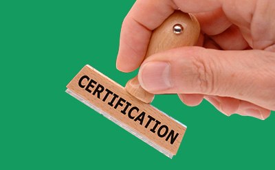 Pharmacopeia & Metrological Institutes Standards This image appears to be a stamp where Certification is written on its top.
