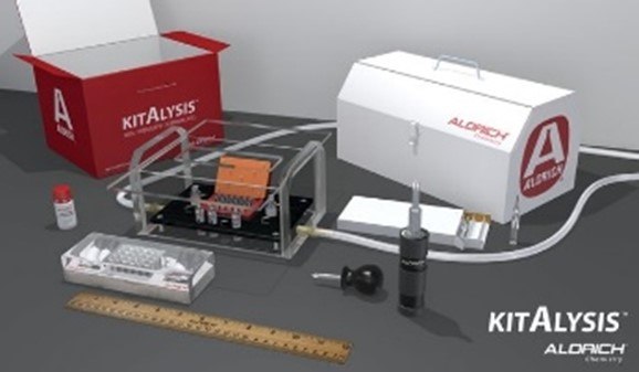 KitAlysis<sup>™</sup> Starter Kit KitAlysis™ screening kit (Z742108) including 24-well reaction block, inertion box and screwdriver set used for high-throughput experimentation.