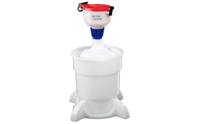 4 inch ECO Funnel<sup>®</sup> Complete System CP Lab Safety 4 inch ECO Funnel® Complete System, with 4 Liter LDPE Bottle, 38mm ECO Funnel, Secondary Container, Red Lid