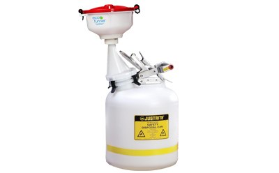8 inch ECO Funnel<sup>®</sup> Complete System CP Lab Safety 8 inch ECO Funnel® Complete System with 5 gallon Poly Safety Can with ECO Funnel, Red Lid