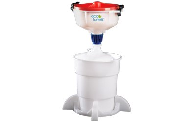 8 inch ECO Funnel<sup>®</sup> Complete System CP Lab Safety 8 inch ECO Funnel® Complete System, with 4 Liter LDPE Bottle, 38mm ECO Funnel, Secondary Container, Red Lid