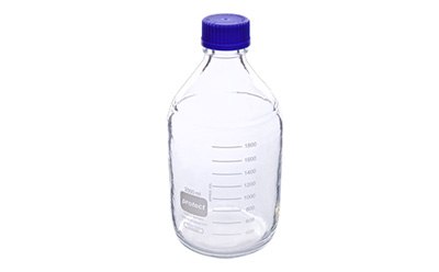 Mobile Phase Bottles for HPLC-Safety Coated 2 Liter Bottle made from coated glass, with screw top