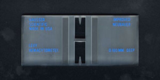 Dark-Line Levy Hemacytometer Chamber: Dark-Line Levy Hemacytometer Chamber