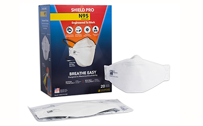 Shield 95 Pro Package of the LWS SHIELD-95-PRO N95 Respirator Mask