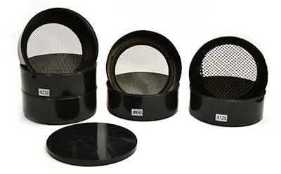 8 Piece Plastic Sieve/ Strainer 8 Piece Plastic Sieve / Strainer set from seller Eisco Labs, set of 6 plastic sieves