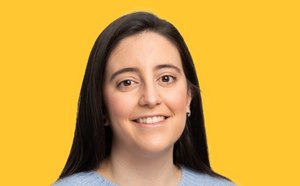Maria Vivero-Lopez Maria Vivero-Lopez headshot on a vibrant yellow background