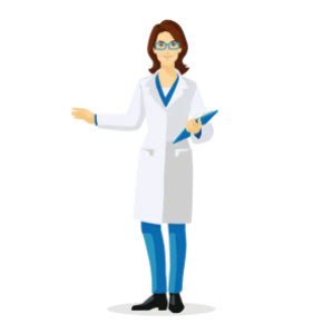 Illustration of scientist focused on quality of final drug product, supported by Emprove® CCM portfolio Illustration of scientist focused on quality of final drug product, supported by Emprove® CCM portfolio