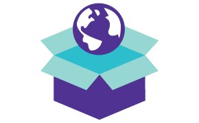 Box with globe 지구본이 있는 상자