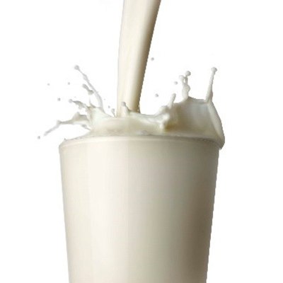 pH of Milk and Milk Products A tall, transparent glass is nearly full of milk, with additional milk being poured from above, creating a dynamic splash effect. The milk appears fresh and creamy, with a smooth texture and a pure white color. The splash extends outward with droplets suspended in mid-air.