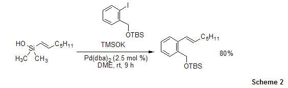 Organosilanols Alkenyl(dimethyl)silanol coupling