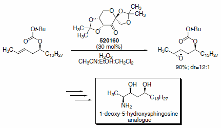 Selective route to sphingosine derivatives using Shi’s epoxidation organocatalyst Selective route to sphingosine derivatives using Shi’s epoxidation organocatalyst