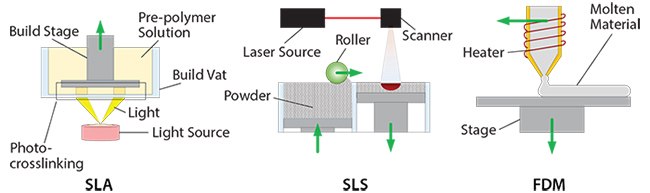3D printing processes for the manufacturing of acellular scaffolds 3D printing processes for the manufacturing of acellular scaffolds