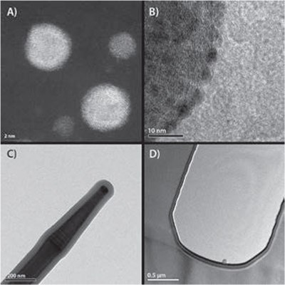 Examples of nanoparticles and films deposited by ALD on various substrate materials Examples of nanoparticles and films deposited by ALD on various substrate materials