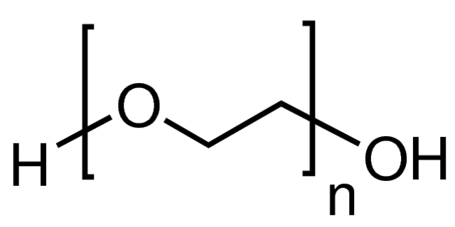 Poly(ethylene glycol) (PEG) structure Poly(ethylene glycol) (PEG) structure