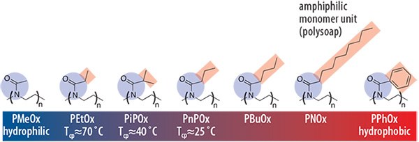 Water solubility of a series of poly(2-oxazoline)s Water solubility of a series of poly(2-oxazoline)s