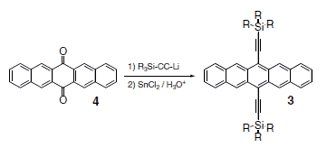 Ethynylpentacene synthesis. Ethynylpentacene synthesis.