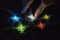 Lab scale OLEDs made using Plexcore® OC conductive inks as HIL. Lab scale OLEDs made using Plexcore® OC conductive inks as HIL.