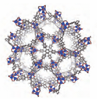 Crystal structure diagrams of MOF-177 Crystal structure diagrams of MOF-177