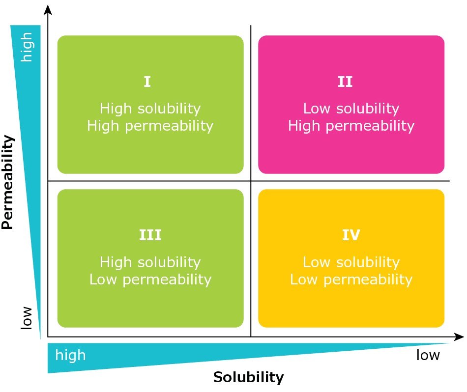 Biopharmaceutics Classification System The Biopharmaceutics Classification System categorizes APIs in terms of permeability and solubility into four classes.