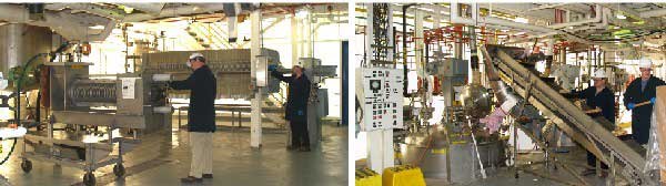 Grinding extraction and initial filtration steps of HRP production