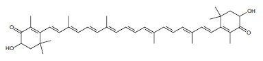 Structure of astaxanthin Structure of astaxanthin