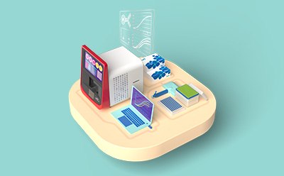 Genuine PlexAbility with MILLIPLEX® Multiplex Assays A CGI platform representing the Genuine PlexAbility you can get with MILLIPLEX<sup>®</sup> Multiplex Assays and Luminex<sup>®</sup> instrumentation. Platform features the xMAP<sup>®</sup> INTELLIFLEX<sup>®</sup> instrument, a laptop with a  multiple curve graph on the screen, multichannel pipette, Millipore<sup>®</sup> kit boxes, a well plate, and a pipette tip box. A transparent screen is shown above the instrument featuring various curve graphs, a box and whisker graph, and a drawing of a generic antibody.