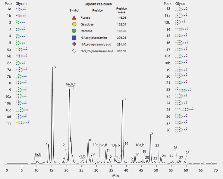 cgrams Separation of Procainamide Labeled Cetuximab Glycans