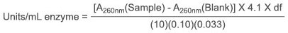 Enzymatic assay of nuclease S1 calculation Enzymatic assay of nuclease S1-calculation