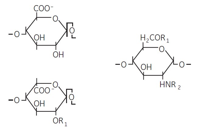 Structure of a heparin polysaccharide consisting of alternating hexuronic acid Structure of a heparin polysaccharide consisting of alternating hexuronic acid