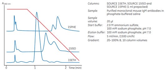 Screening hic media for antibody purification Screening of HIC media for an antibody purification.