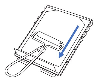 Use blot roller to assure even contact between the membrane and flow matrix