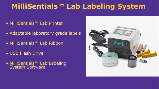 <p>MilliSentials Lab Labeling System</p>
 MilliSentials Lab Labeling System