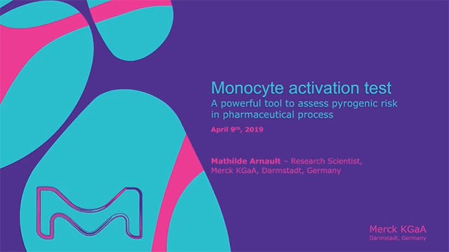 <p>Monocyte Activation Test: A Powerful Tool to Assess Pyrogenic Risk</p>
 Webinar Monocyte Activation Test